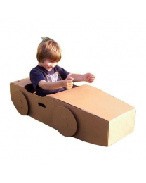 Paperpod - Kartonnen Auto Bruin